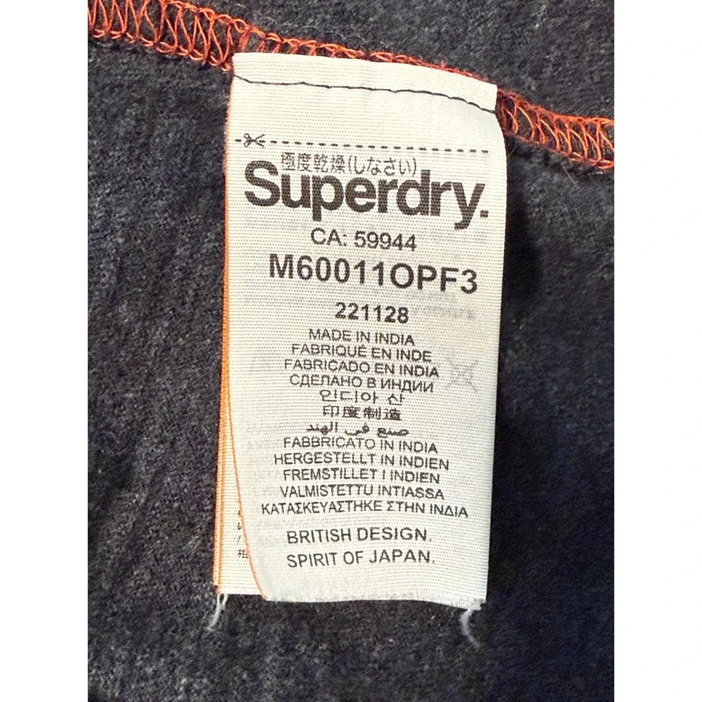Superdry gray orange